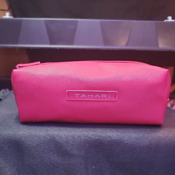 Tahari Pink and Floral Cosmetic Bag Trio - Picture 2 of 5